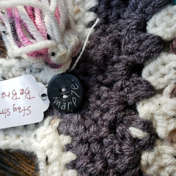 NWT* Handmade Granny Square bag/ library bag, purse, satchel - Picture 5 of 6